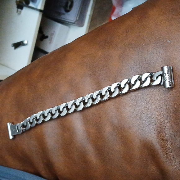 Luis vitton mens Cuban link bracelet - Picture 6 of 6